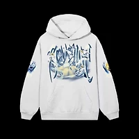 Revenge Angel Arch Logo Hoodie White