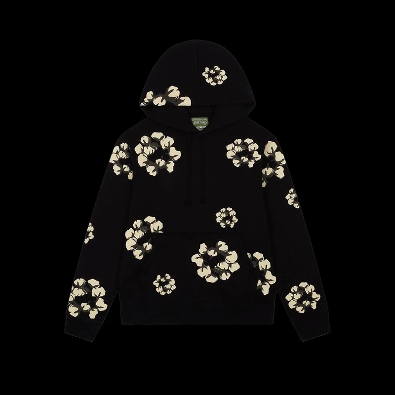 Denim Tears x Cactus Plant Flea Market Wreath Hoodie 'Black'