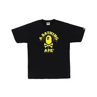 BAPE Drip Ape Crossbone College Tee 'Black'