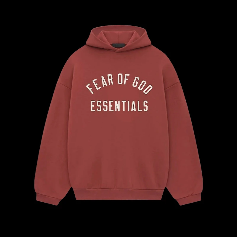 Essentials Crimson Red Hoodie