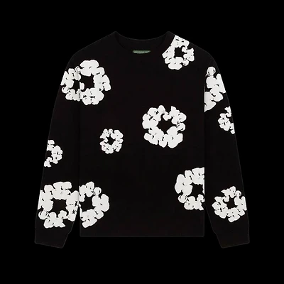 Denim Tears Long-Sleeve Wreath Tee 'Black'
