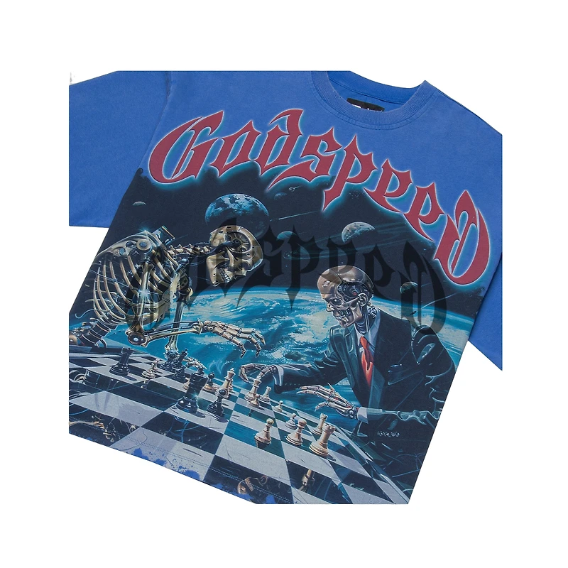 Godspeed Checkmate Blue Tee