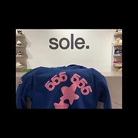 Pre-Owned Sp5der Beluga Hoodie 'Blue'