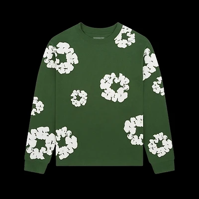 Denim Tears Long-Sleeve Wreath Tee 'Green'