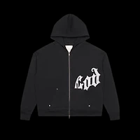 Godspeed Black/Silver Satin Sweatsuit Top