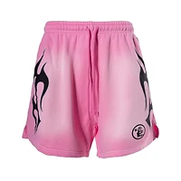 Hellstar Flame Shorts Pink/Black