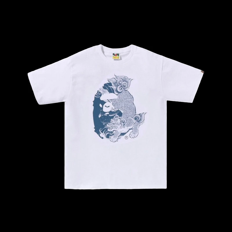 Bape Japanese Tattoo Big Ape Head Tee White