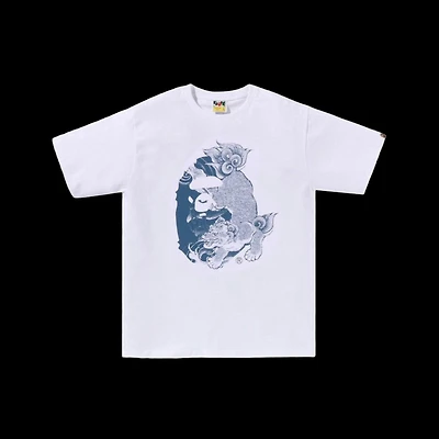 Bape Japanese Tattoo Big Ape Head Tee White