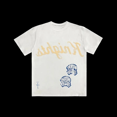 Cactus Jack by Travis Scott Elkins High School T-Shirt 'White'