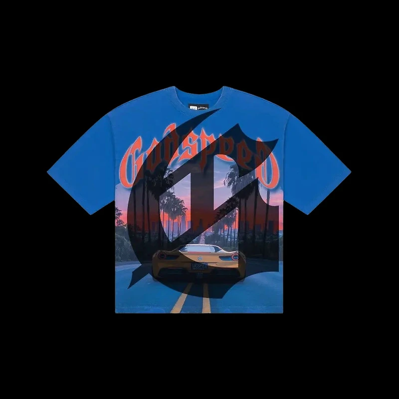 Godspeed Sunset BLVD Royal Blue Tee