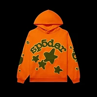 Sp5der Beluga Hoodie Orange/Green