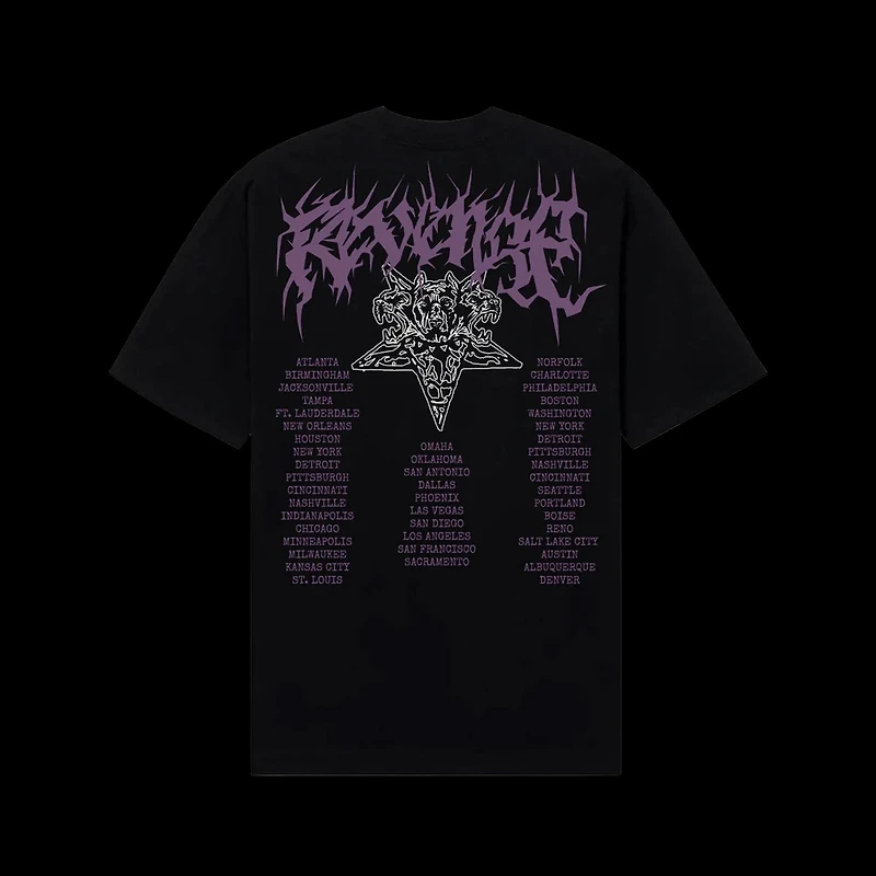 Revenge Metal Tour Tee Black Purple