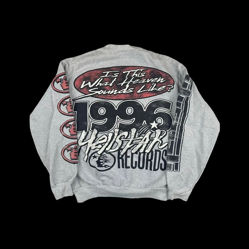 Hellstar Records crewneck grey