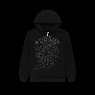 Sp5der OG Web V2 Phantom Zip Up 'Black'