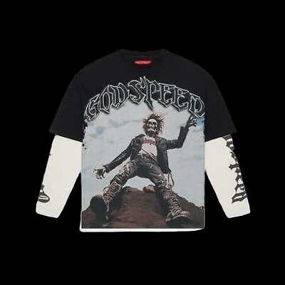 Godspeed Rocker Layered T-Shirt (Black Wash)