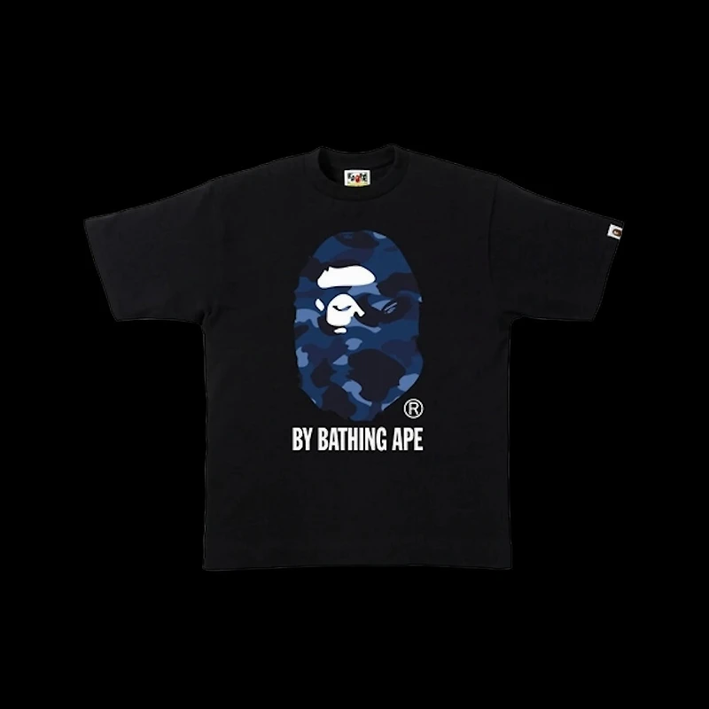 Bape Navy Ape Head Tee Black