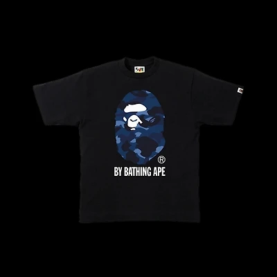 Bape Navy Ape Head Tee Black