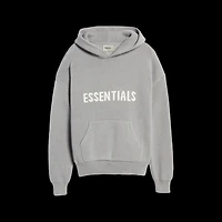 Essentials Knit Hoodie Cement