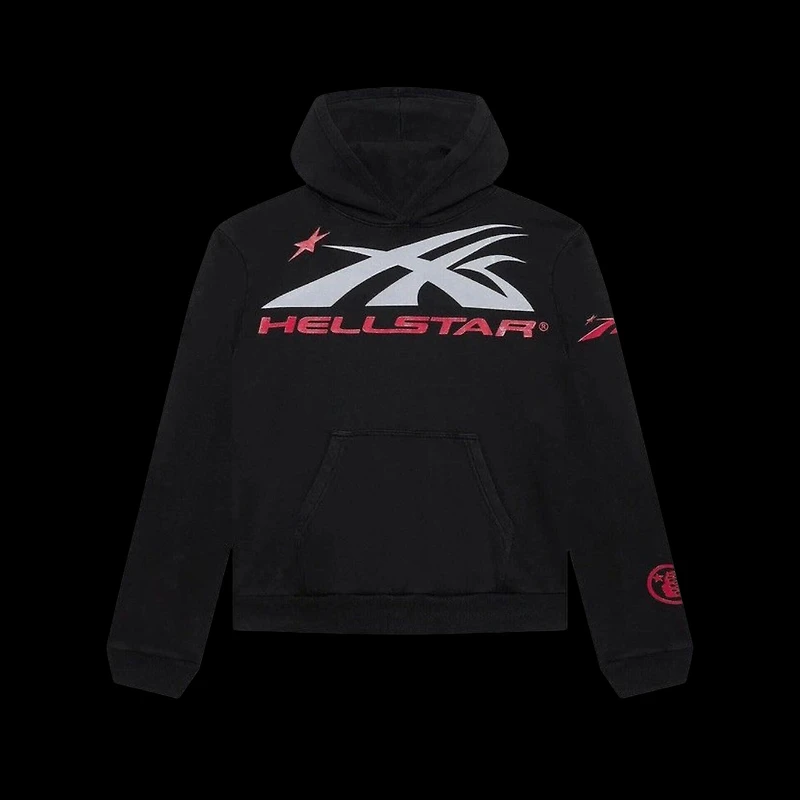 Hellstar Sports gel logo hoodie black