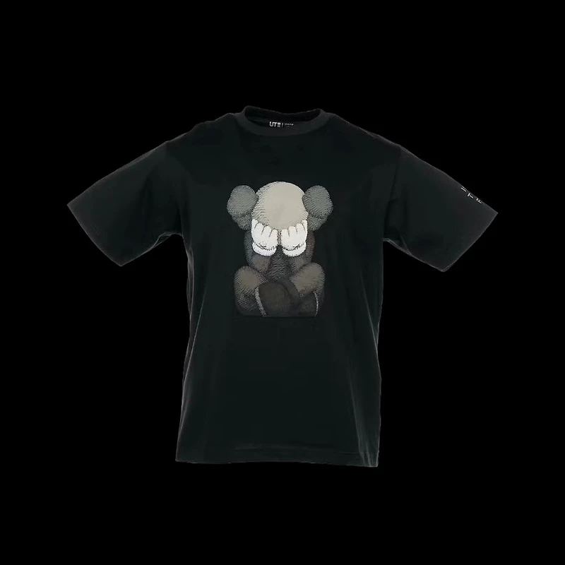 Kaws x Uniqlo Tokyo first dark grey tee