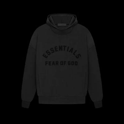 Essentials Hoodie Jet Black Arc