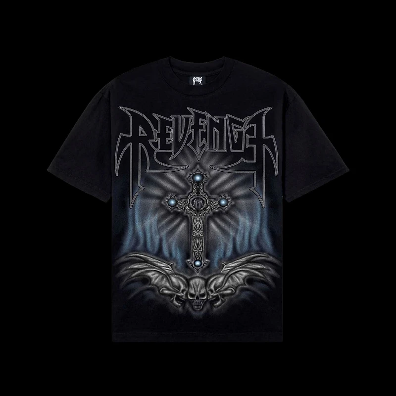 Revenge Airbrush Metal Tee Black