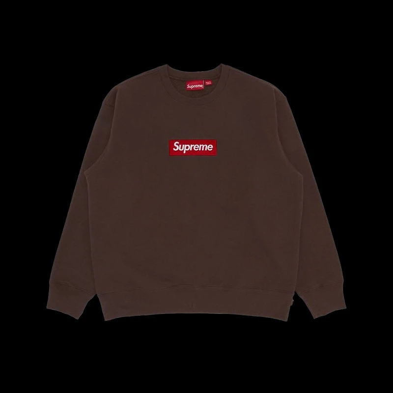 Supreme Box Logo Crewneck 'Brown'