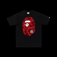 Bape Red Big Head Tee Black