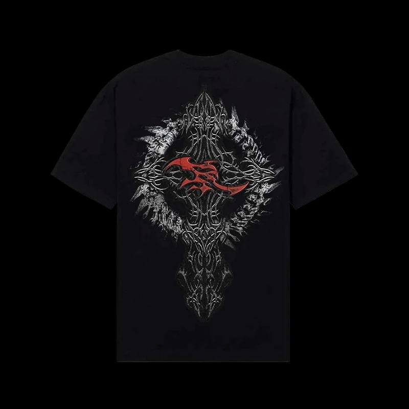 Revenge Spine Tee Black
