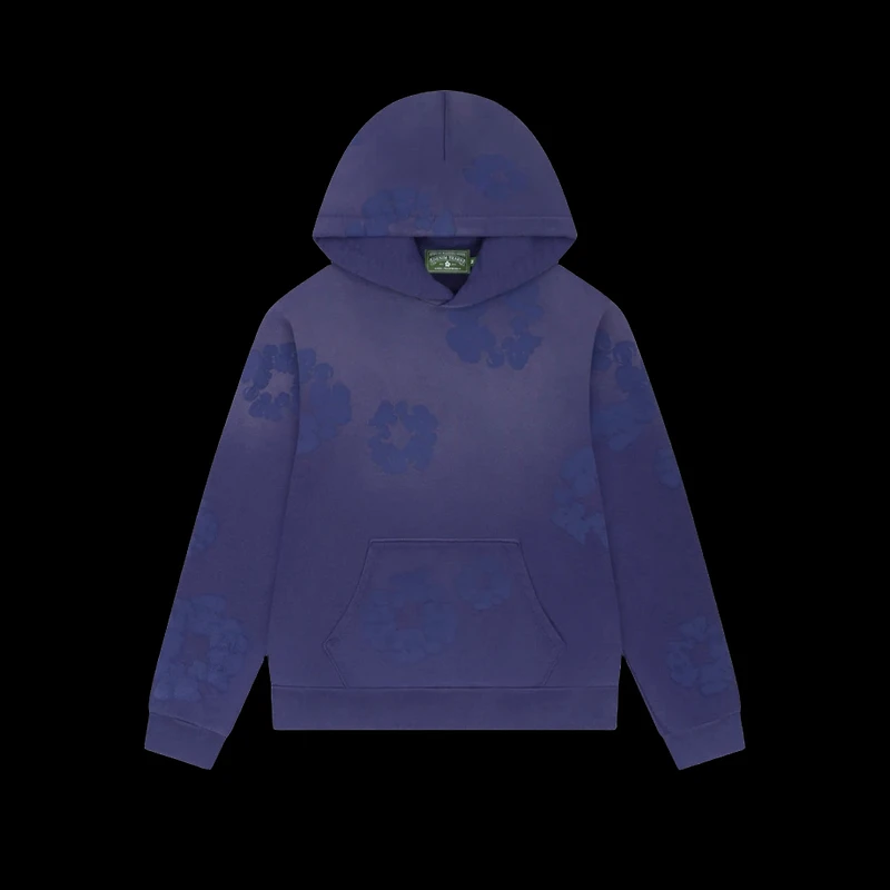 Denim Tears Mono Cotton Wreath Hoodie Navy