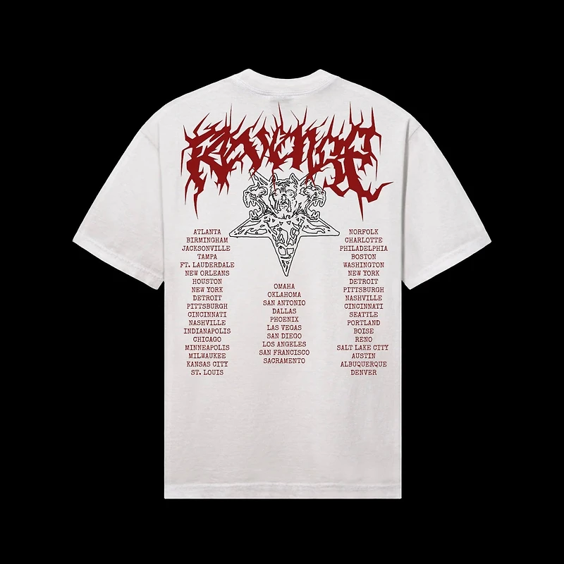 Revenge Metal Tour Tee Cement