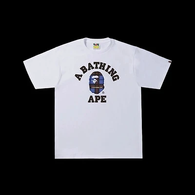Bape ABC Ape Navy Check Head Tee
