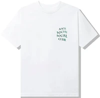 Anti-Social glitch tee white