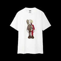 Kaws x Uniqlo flayed white tee