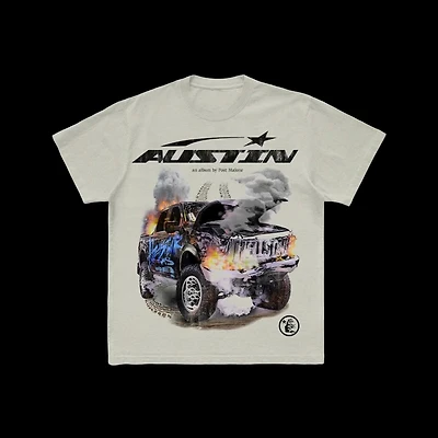 Hellstar Post Malone tee cream