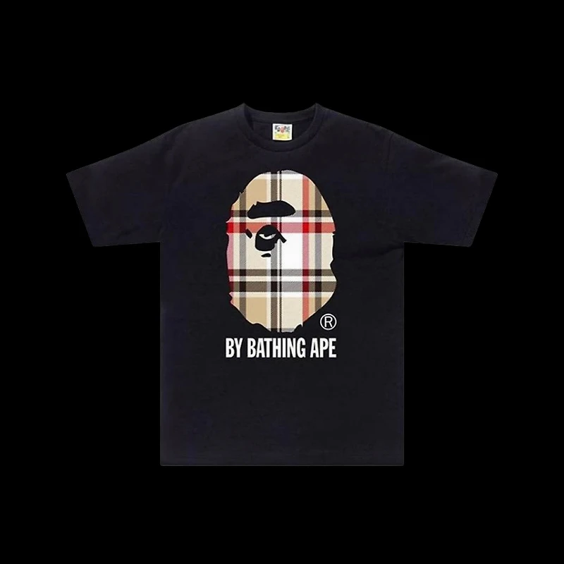 Bape Burberry Ape Head Tee