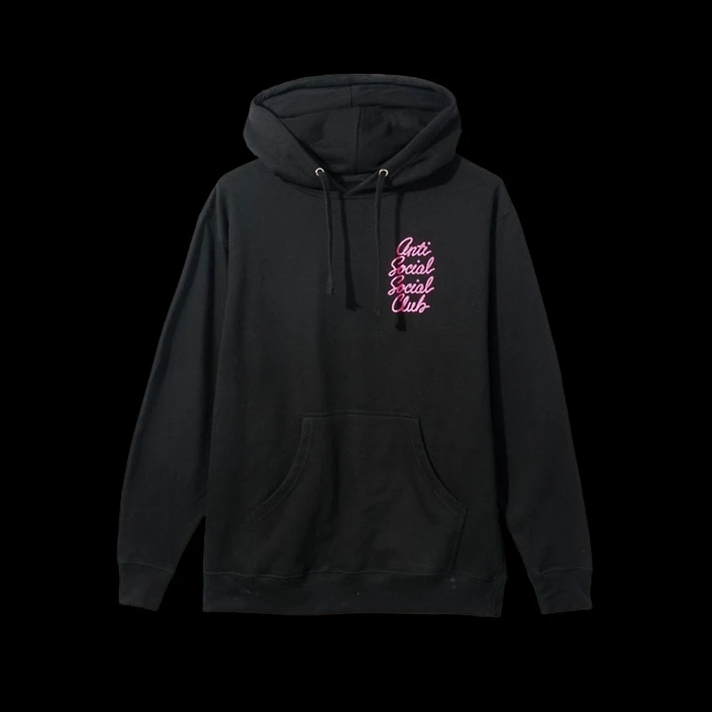 Anti-Social Hoodie Black Pink