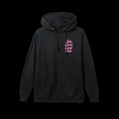 Anti-Social Hoodie Black Pink