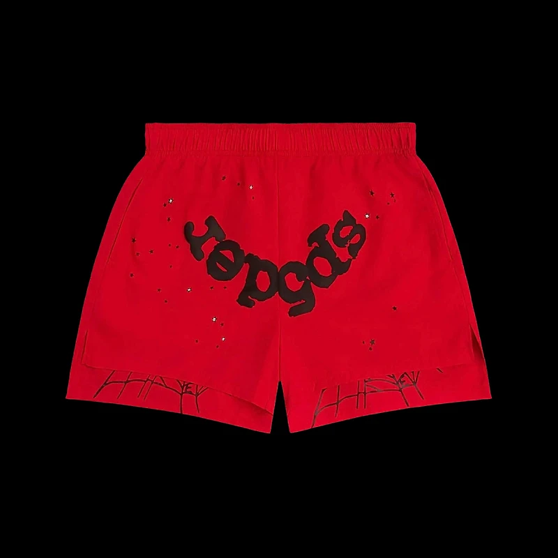 Sp5der Shorts Red