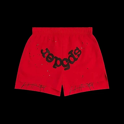 Sp5der Shorts Red
