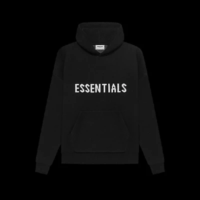 Essentials Knit Hoodie Black