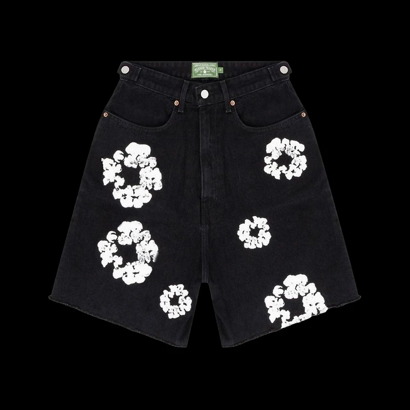 Denim Tears Wreath Jean Short 'Black'