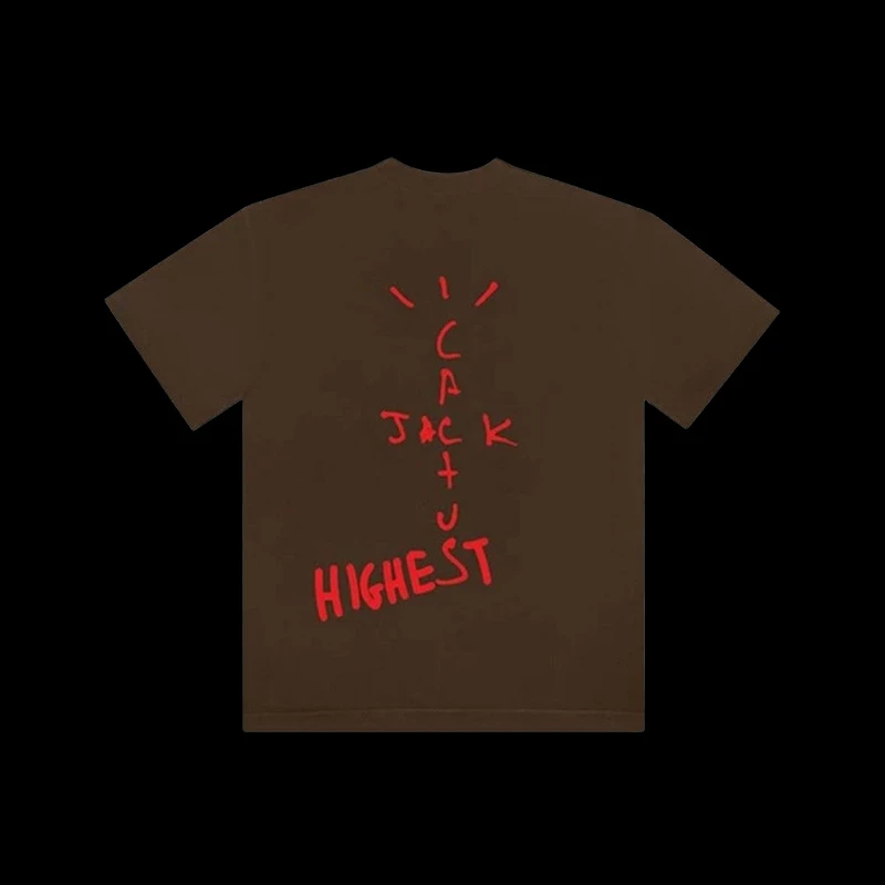 Travis Scott Brown highest Tee White