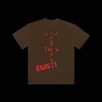 Travis Scott Brown highest Tee White