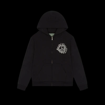 Denim Tears University Zip-Up Black/Silver