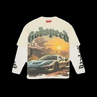 Godspeed Sunset Drift Layered T-Shirt (Bone)