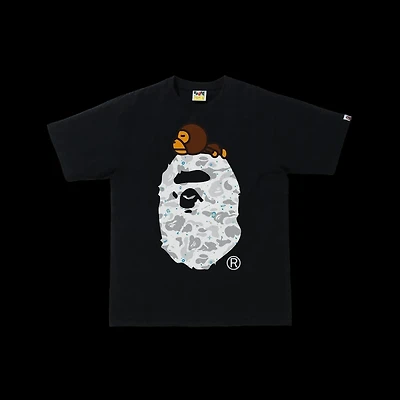 Bape Space Big Head Tee Black
