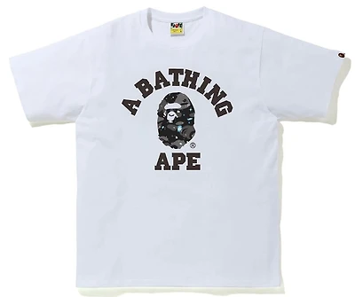 Bape ABC Camo Head Tee White