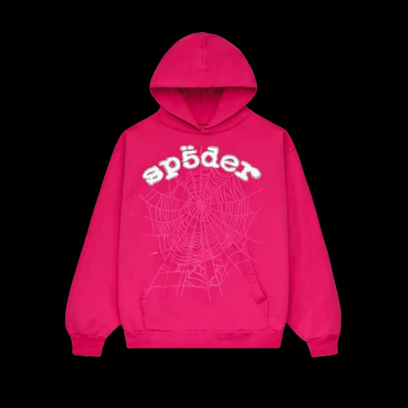 Sp5der Legacy Hoodie Pink/White