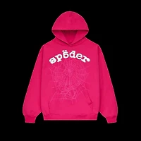 Sp5der Legacy Hoodie Pink/White